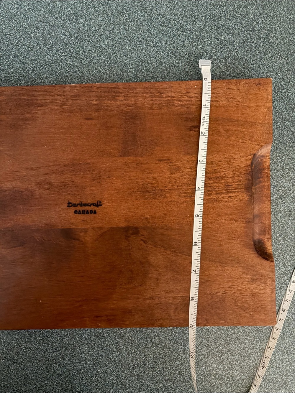 BARIBOCRAFT- vintage Mid-Century Modern cheese and charcuterie serving board, - Picture 4 of 4